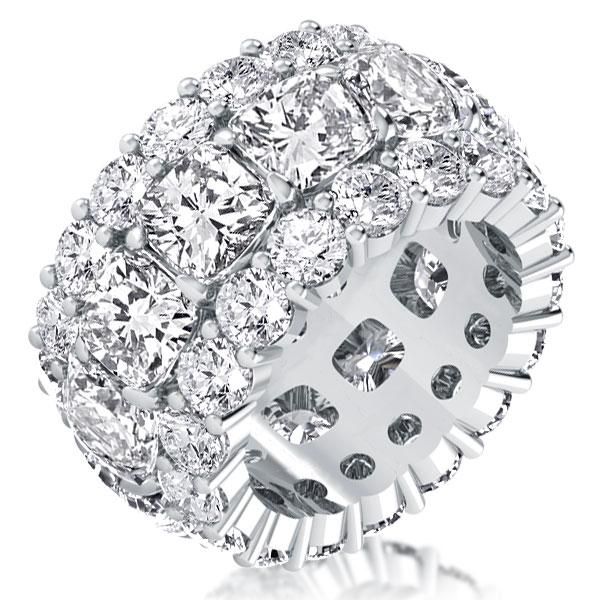 Eternity Cushion Cut Wedding Band Eternity Band For Women