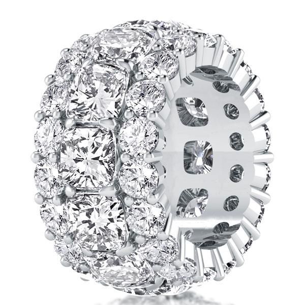 Eternity Cushion Cut Wedding Band Eternity Band For Women