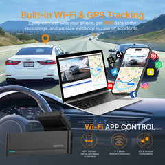 Dash Cam Mini 2 – 2K+1080P FHD Smart Car Camera with Built-in Wi-Fi & GPS (SD Card Not Included)