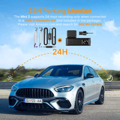 Dash Cam Mini 2 – 2K+1080P FHD Smart Car Camera with Built-in Wi-Fi & GPS (SD Card Not Included)